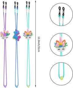 img 3 attached to 🦄 Unicorn-inspired Adjustable Stretchy Eyeglass Holder: Glasses Unicorn Adjuster