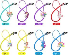 img 1 attached to 🦄 Unicorn-inspired Adjustable Stretchy Eyeglass Holder: Glasses Unicorn Adjuster