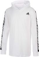 👕 футболка adidas для мальчиков из хлопкового джерси: одежда и активная одежда логотип