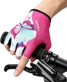 img 3 attached to Dushow Women's Cycling Gloves: Half Finger Gel Padded Gloves 🚴 for Mountain Road Biking - Fingerless & Anti-Slip with Shock Absorption