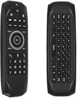 strqua rechargeable voice air mouse with backlit & mini keyboard - 2.4g wireless remote control for android smart tv box, iptv, pc, pad logo