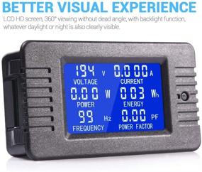 img 2 attached to 🔍 Meticulous MICTUNING AC Digital Multimeter: Accurate 80-260V 0-100A Measurements with Display LCD, Energy Monitoring, and Power Factor Analysis