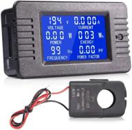 🔍 meticulous mictuning ac digital multimeter: accurate 80-260v 0-100a measurements with display lcd, energy monitoring, and power factor analysis logo