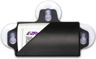 🚗 ez pass holder: powerful suction cup windshield mount for secure placement (black) logo