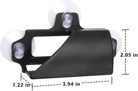 img 2 attached to 🚗 EZ Pass Holder: Powerful Suction Cup Windshield Mount for Secure Placement (Black)