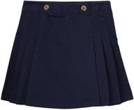 adorable french toast girls' peached twill pleated scooter: a perfect blend of style and comfort! logo