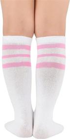 img 2 attached to 🧦 Durio Kids Soccer Socks - Soft Cotton Toddler Soccer Socks for Boys and Girls - Knee High Sports Tube Socks - Improved SEO