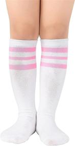 img 4 attached to 🧦 Durio Kids Soccer Socks - Soft Cotton Toddler Soccer Socks for Boys and Girls - Knee High Sports Tube Socks - Improved SEO