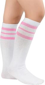 img 3 attached to 🧦 Durio Kids Soccer Socks - Soft Cotton Toddler Soccer Socks for Boys and Girls - Knee High Sports Tube Socks - Improved SEO