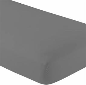 img 3 attached to 🛏️ Soft and Comfy Microfiber Twin XL Fitted Bed Sheets (2-Pack) - Deep Pocket, 15"x80", Perfect for Dorms, Hospitals, and Split King Adjustable Beds - Twin XL Size, Grey