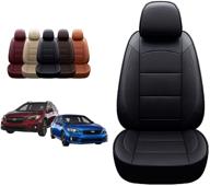 🚗 oasis auto 2012-2022 impreza & crosstrek tailored leather seat covers (12-16 impreza & 13-17 crosstrek, black) logo