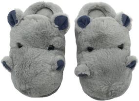 img 4 attached to Warm and Cozy: Toddler Winter Slippers for Girls and Boys