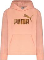 puma полозниковая толстовка с капюшоном абрикосовая логотип