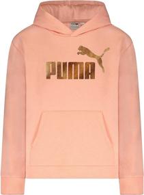 img 2 attached to PUMA Fleece Pullover Hoodie Apricot