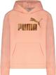 puma fleece pullover hoodie apricot logo
