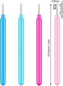 img 3 attached to Преобразуйте свою творческую блаженство с помощью инструментов для бумажного квиллинга Rollng Curlng Needle Pen Set - идеально подходит для самостоятельного изготовления карточек и хендмейда (24 штуки)