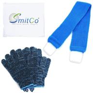 smitco exfoliating gloves scrubber shower logo