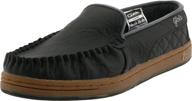 globe castro slip black charcoal men's shoes in loafers & slip-ons logo