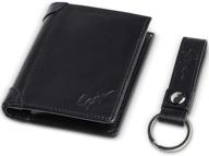 🔒 ultimate protection: genuine leather bifold blocking wallet logo