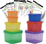 prefer green 7 pcs portion control containers kit: complete guide, 21-day 🥦 tracker, meal planner, and recipes pdfs - label-coded, multi-color-coded system for effective weight loss логотип