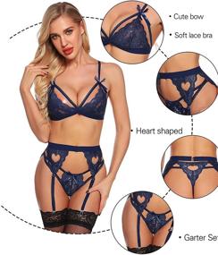 img 1 attached to RSLOVE Lingerie Garter Babydoll Bodysuit Women's Clothing for Lingerie, Sleep & Lounge