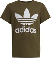 adidas originals trefoil white medium детская одежда для девочек: стильная и удобная одежда для модных и современных девочек логотип