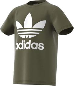 img 2 attached to Adidas Originals Trefoil White Medium Детская одежда для девочек: Стильная и удобная одежда для модных и современных девочек