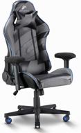 🎮 atelerix ventris gaming chair: pu leather, fabric, and extra-wide options for office or computer use - tilting, ergonomic, and swivel game chair with 4d covered armrests, headrest, and lumbar support logo