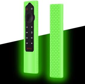 img 4 attached to 📺 Glowgreen Silicone Protective Case for NVIDIA Shield TV Pro/4K HDR Remote Controller - Shockproof Skin & Battery Bumper