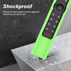 img 2 attached to 📺 Glowgreen Silicone Protective Case for NVIDIA Shield TV Pro/4K HDR Remote Controller - Shockproof Skin & Battery Bumper