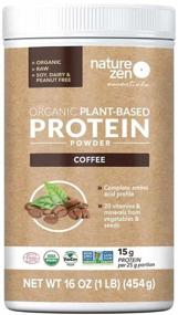 img 4 attached to 🌿 Nature Zen Organic Rice Protein Powder - Plant Based Gluten & Sugar Free, No Soy or Peanuts - Coffee Flavor, 16 Oz