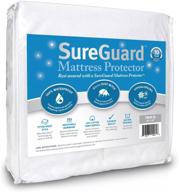sureguard twin xl защитник матраса: водонепроницаемый, гипоаллергенный, премиум хлопковая терричная оболочка логотип