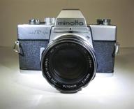 minolta srt 201 35mm slr camera with minolta md rokkor-x 45mm f/2 lens logo