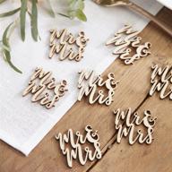 🌸 charming ginger ray mr & mrs wooden table confetti wedding decor in beautiful botanics theme logo