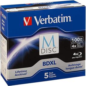 img 4 attached to Verbatim 98913 M-Disc BDXL 100GB 4X with Branded Surface – (5-pack) Jewel Cases, Blue