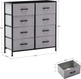 img 2 attached to Duhome Drawers Dresser Organizer Entryway Furniture for Bedroom Furniture
