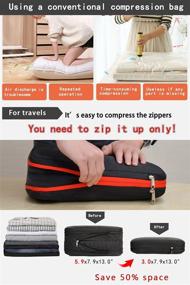 img 3 attached to Compression Packing Cubes Travel Organizer Travel Accessories and Packing Organizers