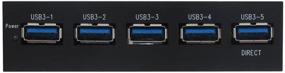 img 1 attached to 🔌 SEDNA - Internal 5 Port USB 3.0 Hub for Easy Connectivity (Floppy Bay Compatible)