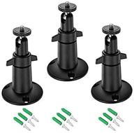📹 adjustable metal wall/ceiling mount for arlo pro/2/3/ultra, eufycam e, stick up cam battery, and other cameras with 1/4 screw head - indoor/outdoor compatibility (3-pack) logo