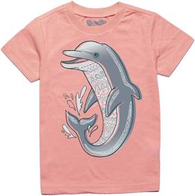 img 4 attached to 👧 Zoo Toddler Sleeve Tshirt for Girls - Peek Clothing