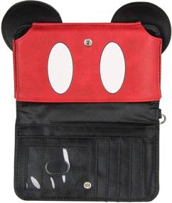 img 1 attached to Disney Mickey Mouse Ears 90th Anniversary True Original 3D Smartphone Wristlet Wallet