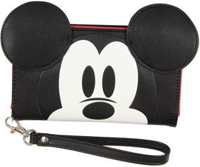 img 3 attached to Disney Mickey Mouse Ears 90th Anniversary True Original 3D Smartphone Wristlet Wallet