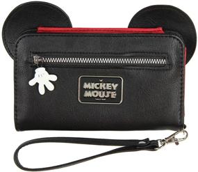 img 2 attached to Disney Mickey Mouse Ears 90th Anniversary True Original 3D Smartphone Wristlet Wallet