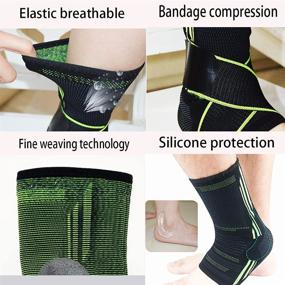 img 2 attached to Adjustable Breathable Fasciitis Stabilize Ligaments Sports & Fitness