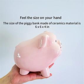 img 3 attached to 🐷 Ceramic Piggy Bank: A Delightful Keepsake for Savers Worldwide!