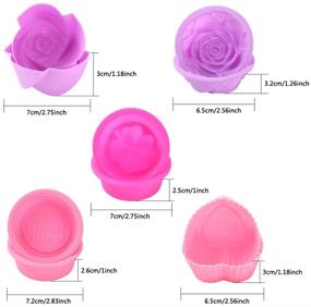 img 2 attached to 🌸 Sntieecr 24 Pieces: Flower Shaped Silicone Soap Molds Set for DIY Homemade Craft Soap - 12 Unique Shapes Included