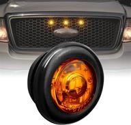 🚚 круглый красный маркерный светодиодный фонарь для прицепа - 3/4" - соответствует dot fmvss 108 & sae p2pc - полусферический выход - водонепроницаемость ip67 - стиль пули - идеально подходит для прицепных грузовиков логотип