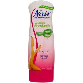 img 1 attached to 🧴 Nair Hair Remover Lotion with Aloe & Lanolin – 9 oz (266ml) – Pack of 2