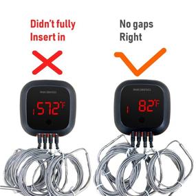 img 4 attached to 🔥 Inkbird Bluetooth Grill BBQ Meat Thermometer with 4 Probes: Digital Wireless Timer & Alarm for 150 ft Barbecue Cooking in Smokers, Ovens, and Drums