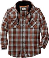 🦌 backwoods hooded flannel men's clothing by legendary whitetails logo